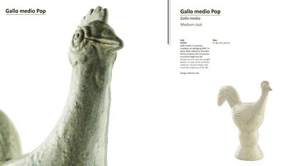 Statuette " Gallo medio Pop"